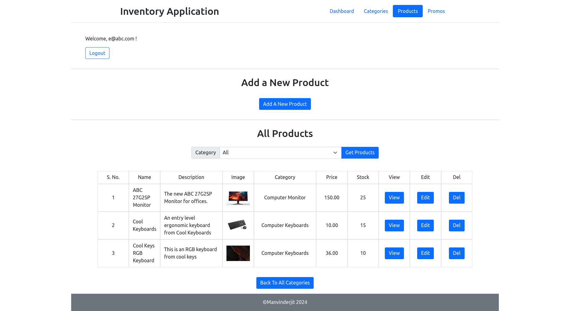 Inventory App New Product List Image